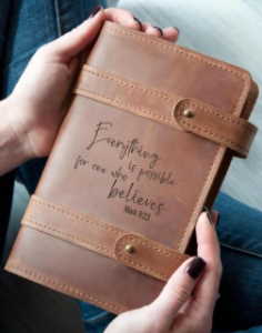 Leather journal for her